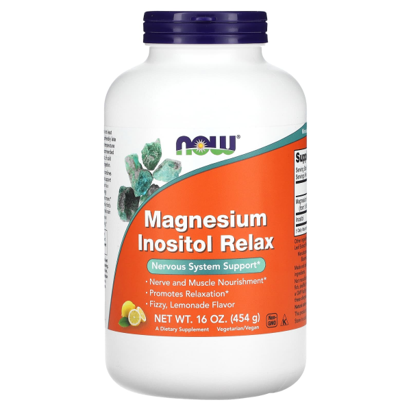 NOW Foods, Magnesium Inosit Relax, Limonade, 454 g