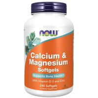 Now Foods, Calcium & Magnesium, 240 Weichkapseln