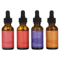 Pure Body Naturals, Gesichtsserum-Set, 4-teiliges Set, je 30 ml