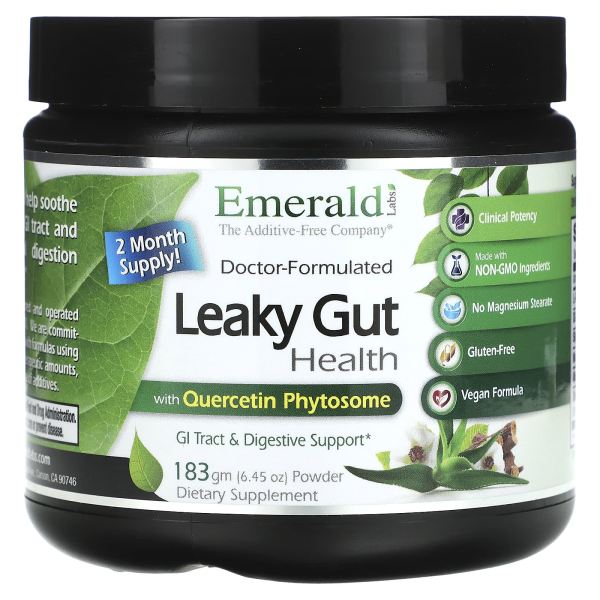 Emerald Laboratories, Leaky Gut Health, Leaky Gut Health, 183 g