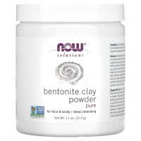 NOW Foods, Solutions, Bentonite Clay Powder, reines Bentonit-Ton-Pulver, 312 g