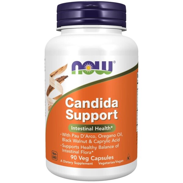 NOW Foods, Candida Support, Unterstützung mit Candida, 90 pflanzliche Kapseln