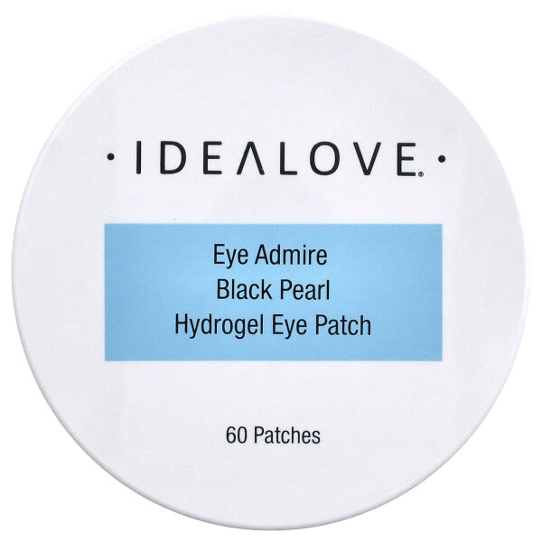 Idealove, Eye Admire Black Pearl Hydrogel, Hydrogel-Augenpads, 60 Pads
