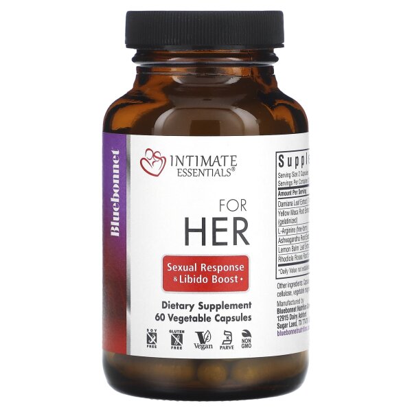 Bluebonnet Nutrition, Intimate Essentials, für sie, 60 pflanzliche Kapseln