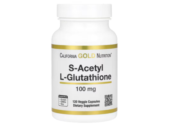 California Gold Nutrition, S-Acetyl L-Glutathione, S-Acetyl-L-Glutathion, 100 mg, 120 pflanzliche Kapseln