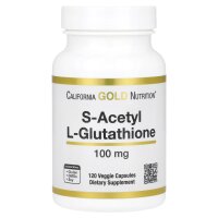 California Gold Nutrition, S-Acetyl L-Glutathione, S-Acetyl-L-Glutathion, 100 mg, 120 pflanzliche Kapseln