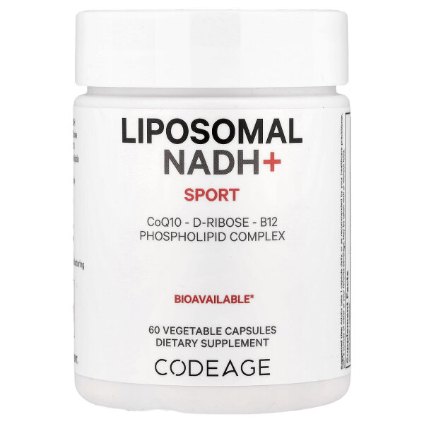 Codeage, Liposomales NADH+, Centurion, 60 Kapseln