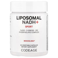 Codeage, Liposomales NADH+, Centurion, 60 Kapseln