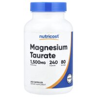 Nutricost, Magnesium Taurate, Magnesiumtaurat, 1.500 mg,...