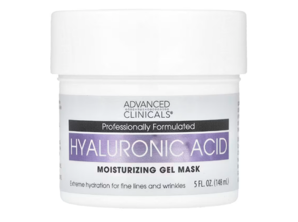 Advanced Clinicals, Hyaluronsäure, feuchtigkeitsspendende Gel-Schönheitsmaske, 148 ml