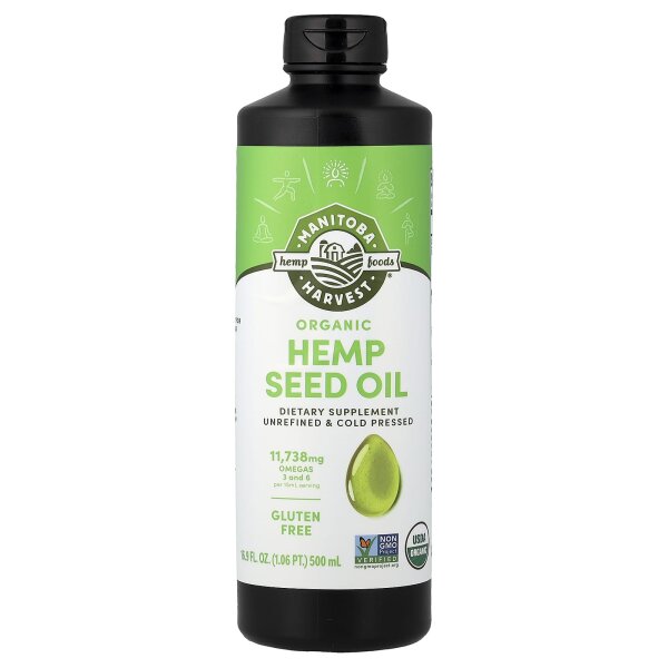 Manitoba Harvest, Bio-Hanfsamenöl, 500 ml