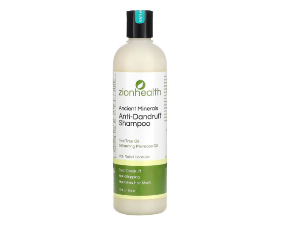 Zion Health, Ancient Minerals, Anti-Schuppen-Shampoo, Teebaumöl und Nachtkerzenöl, 355 ml