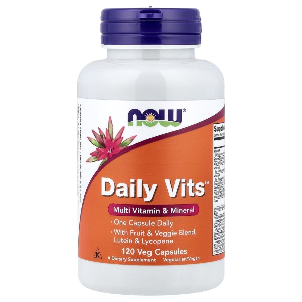 NOW Foods, Daily Vits, Multi Vitamin & Mineral, Multi-Vitamin, 120 Kapseln
