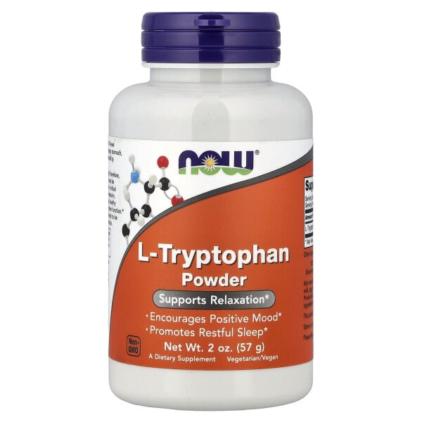 NOW Foods, L-Tryptophan-Pulver, 57 g