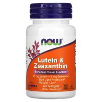 NOW Foods, Lutein und Zeaxanthin, 60 Weichkapseln