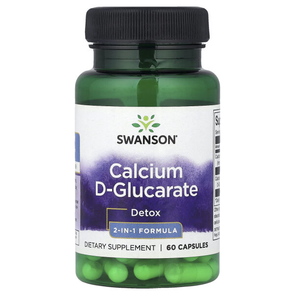 Swanson, Calcium-D-Glucarat, Detox, 2-in-1-Formel, 60 Kapseln
