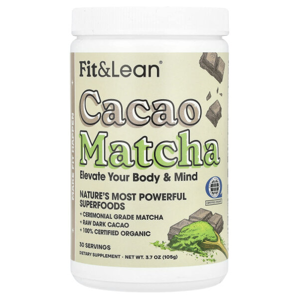 Fit & Lean, Kakao-Matcha, 3,7 oz (105 g) - DE Versand