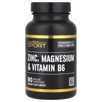 California Gold Nutrition, Zink, Magnesium und Vitamin B6, 90 pflanzliche Kapseln