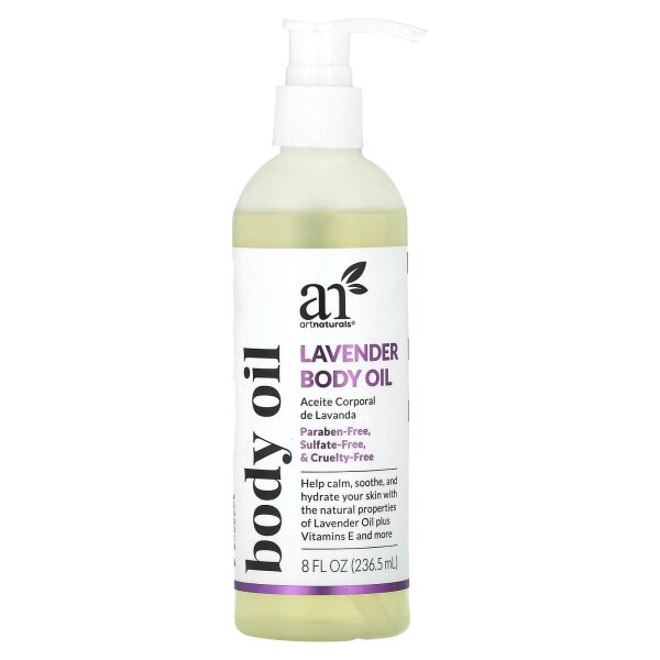 artnaturals, Body Oil, Lavender, Körperöl mit Lavendel, 236,5 ml