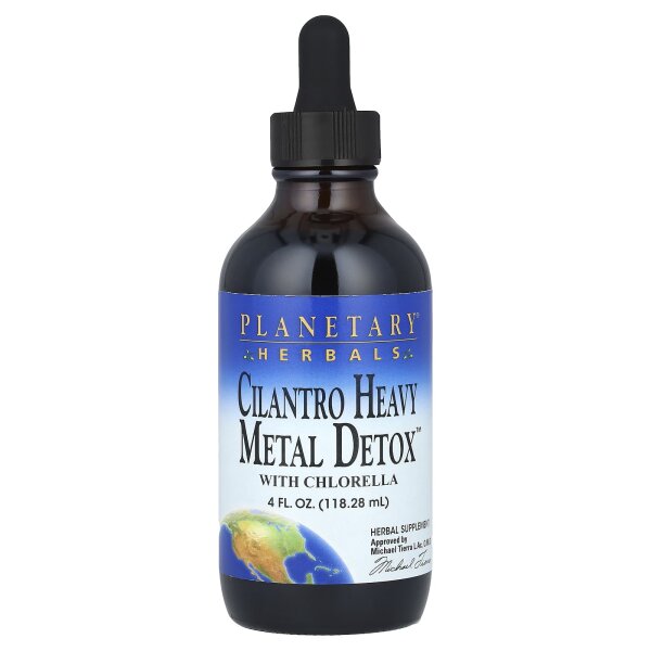 Planetary Herbals, Cilantro Heavy Metal Detox with Chlorella, Koriander-Schwermetall-Entgiftung mit Chlorella, 118,28 ml