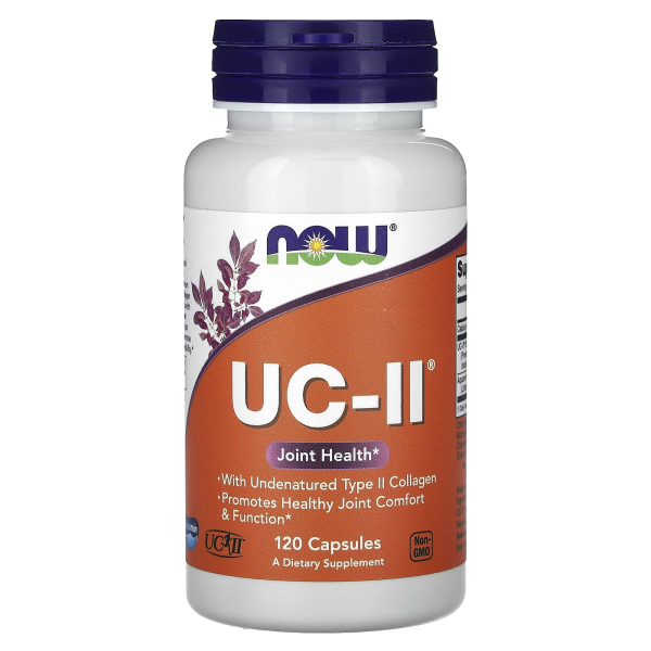 NOW Foods, UC-II Joint Health, Undenatured Type II Collagen, Gelenkgesundheit, nicht denaturiertes Kollagen, 120 pflanzliche Kapseln