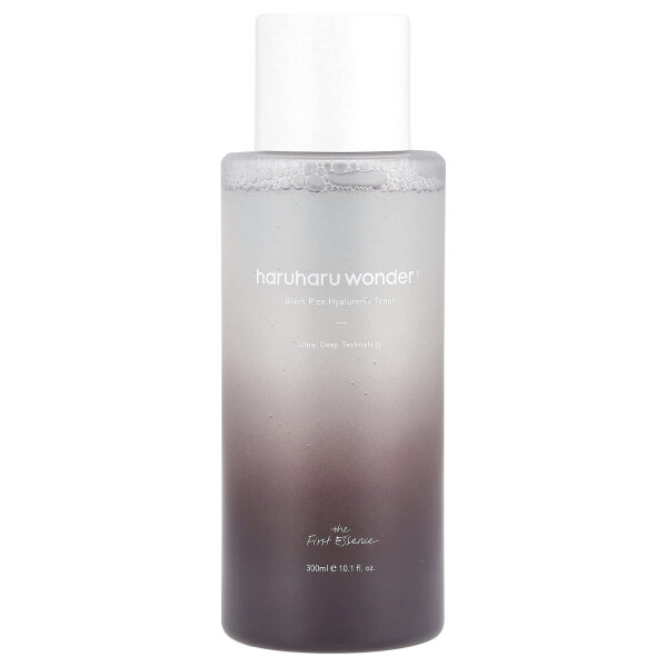 Haruharu, Wonder, Black Rice Hyaluronic Toner, Hyaluron-Gesichtswasser mit schwarzem Reis, 300 ml