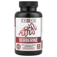Zhou Nutrition, Berberine with Oregon Grape, Berberin mit Oregon-Traube, 1.000 mg, 60 pflanzliche Kapseln