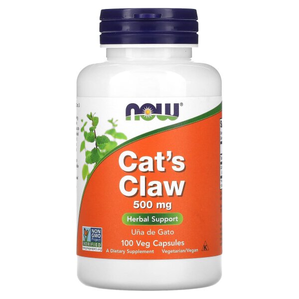 NOW Foods, Katzenkralle, 500 mg, 100 pflanzliche Kapseln