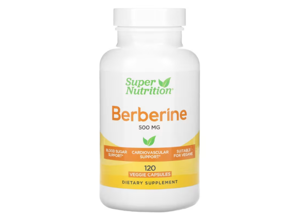 Super Nutrition, Berberine HCl, Berberin-HCl, 500 mg, 120 pflanzliche Kapseln
