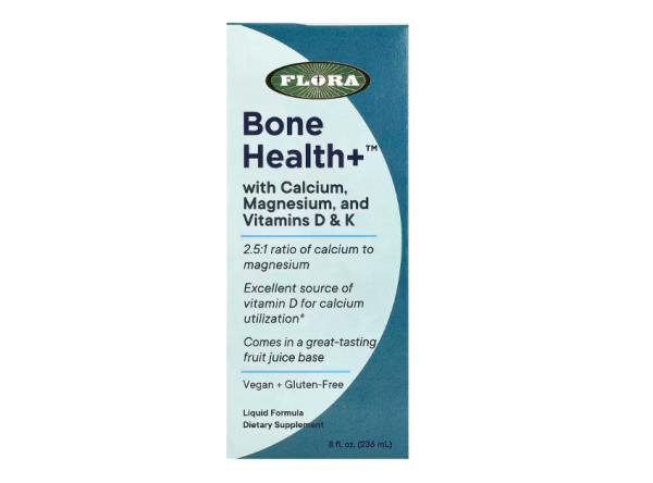 Flora, Bone Health+ mit Calcium, Magnesium und Vitamin D und K, flüssig, 236 ml