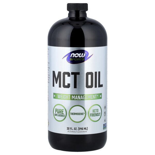 NOW Foods, Sports, MCT Oil, MCT-Öl für Sportler, geschmacksneutral, 14 g, 946 ml