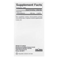 Natural Factors, B12, Methylcobalamin, 1.000 mcg, 90 Kautabletten