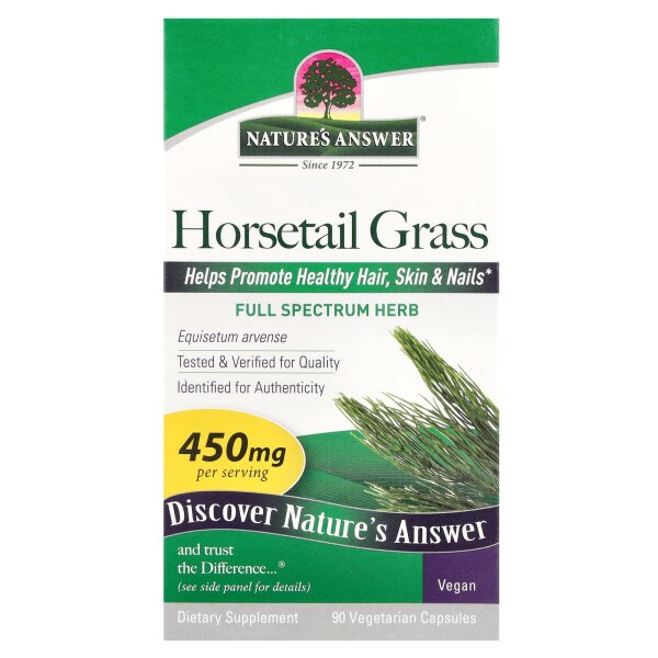 Natures Answer, Zinnkraut-Gras, 450 mg, 90 vegetarische Kapseln