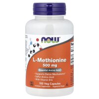 NOW Foods, L-Methionin, 500 mg, 100 Kapseln