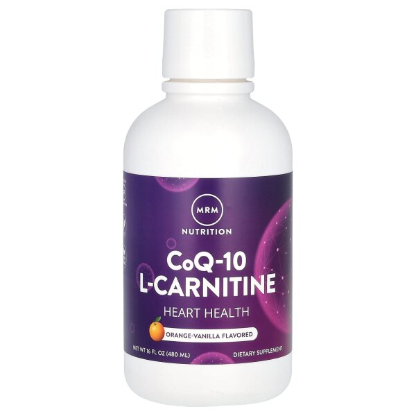 MRM Nutrition, CoQ-10 L-Carnitin-Liquid, Orange-Vanille, 480 ml