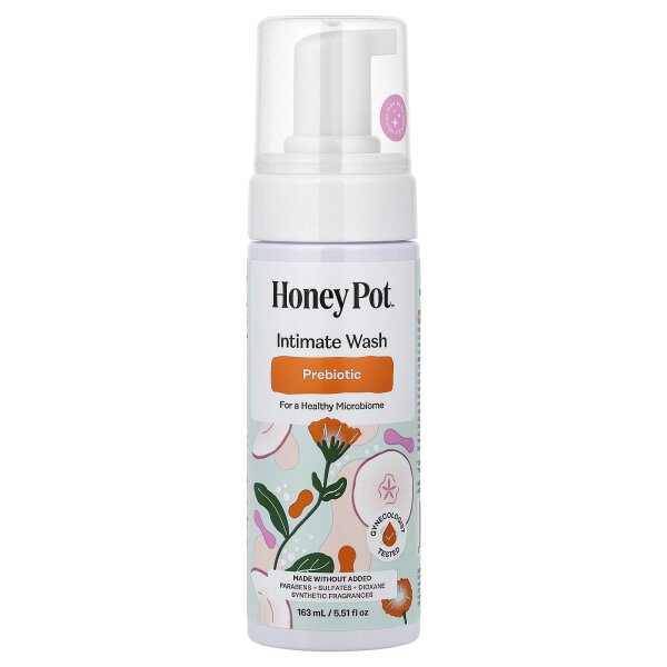 The Honey Pot Company, Probiotic Foaming Wash, schäumende Probiotika-Waschseife, 163 ml
