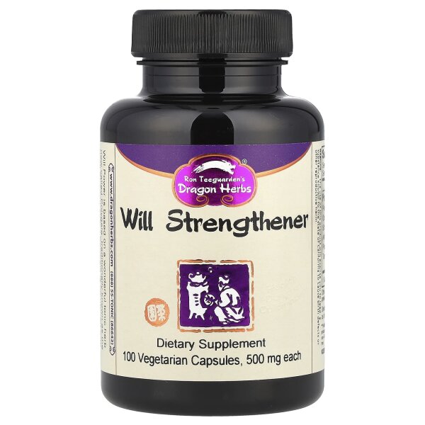 Dragon Herbs, Will Power, Willenskraft, 500 mg, 100 vegetarische Kapseln
