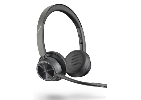 Poly Voyager 4320 UC Bluetooth-Headset, Bügel-Mikrofon, USB-A Bluetooth-Adapter