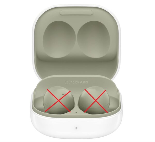 Samsung Galaxy Buds2, NUR DAS LADECASE Kabellose Kopfhörer, Wireless Earbuds, Ge