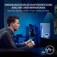Razer Hammerhead HyperSpeed Drahtlose Multiplattform-Gaming-Kopfhörer für Playstation (HyperSpeed Wireless, aktive Geräuschunterdrückung, Bluetooth 5.2, Bis zu 30 Stunden Akkulaufzeit) Weiß #1