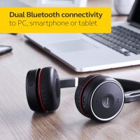 Jabra Evolve 75 UC Wireless StereoOn Ear Headset – Unified Communications