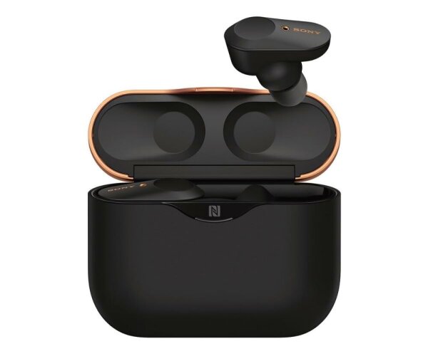 Sony WF-1000XM3 vollkommen kabellose Bluetooth Kopfhörer Earbuds mit aktiver Geräuschunterdrückung zum Telefonieren u. Musikhören, Amazon Alexa - incl. Ladecase für mehr Akku, Schwarz, Einheitsgröße #1
