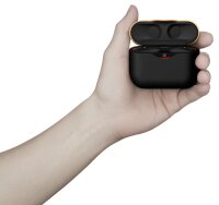 Sony WF-1000XM3 vollkommen kabellose Bluetooth Kopfhörer Earbuds mit aktiver Geräuschunterdrückung zum Telefonieren u. Musikhören, Amazon Alexa - incl. Ladecase für mehr Akku, Schwarz, Einheitsgröße #1