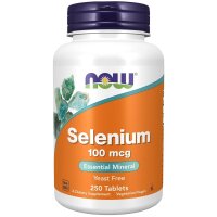 NOW FOODS, SELENIUM Selen 100mcg 250 Tabletten