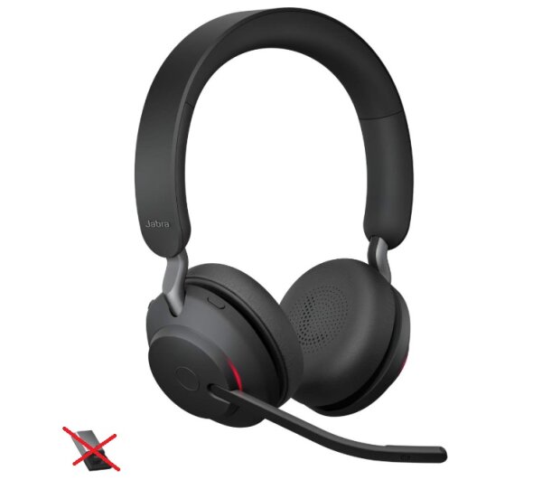 Jabra Evolve2 65 Wireless PC Headset Bluetooth Noise Cancelling Microsoft Teams Certified Mono Headphones With Long-Lasting Battery – USB-C Bluetooth Adapter – Beige #1 #1
