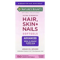 Natures Bounty, Optimal Solutions®, Haare, Haut und Nägel, extra stark, 150 Rapid Release flüssige Weichkapseln