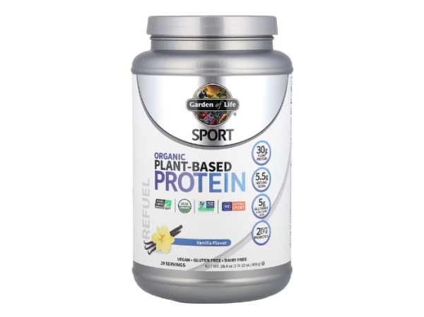 Garden of Life, Sport, Organic Plant-Based Protein, Vanilla, pflanzliches Bio-Protein, Vanille, 806 g