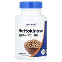 Nutricost, Nattokinase, 2.000 FU, 120 Kapseln