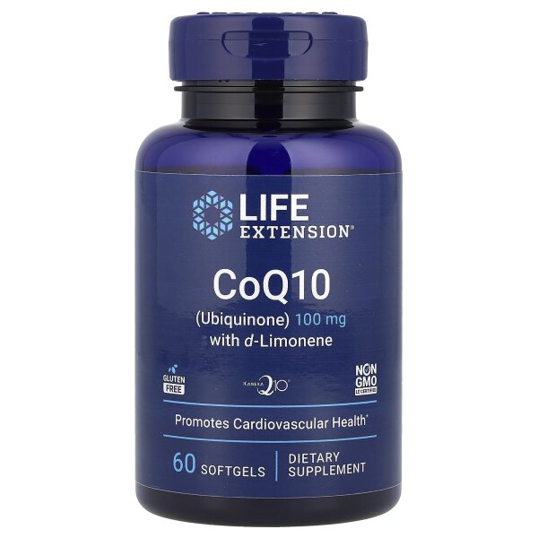 Life Extension, Super-Absorbable CoQ10 (Ubiquinone) with d-Limonene, leicht aufnehmbares CoQ10 (Ubichinon) mit d-Limonen, 100 mg, 60 Weichkapseln