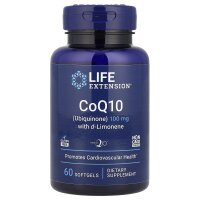 Life Extension, Super-Absorbable CoQ10 (Ubiquinone) with d-Limonene, leicht aufnehmbares CoQ10 (Ubichinon) mit d-Limonen, 100 mg, 60 Weichkapseln